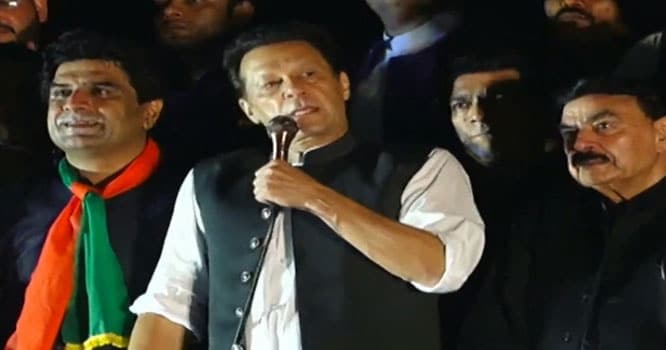 Imran announces to file cases against Nawaz, Fazl, Rana & IG Islamabad