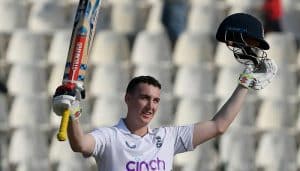 Brook ton powers England to narrow lead in Karachi Test