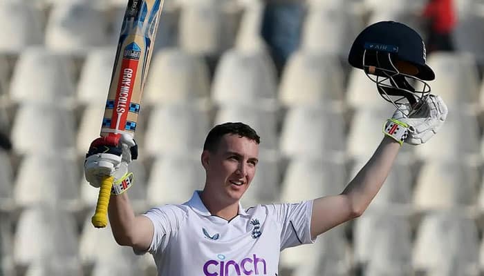 Brook ton powers England to narrow lead in Karachi Test
