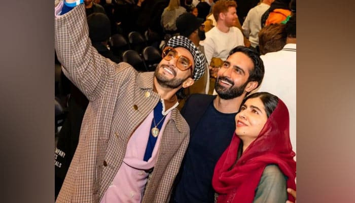 Malala Yousafzai bumps into Ranveer Singh at NBA all-stars game
