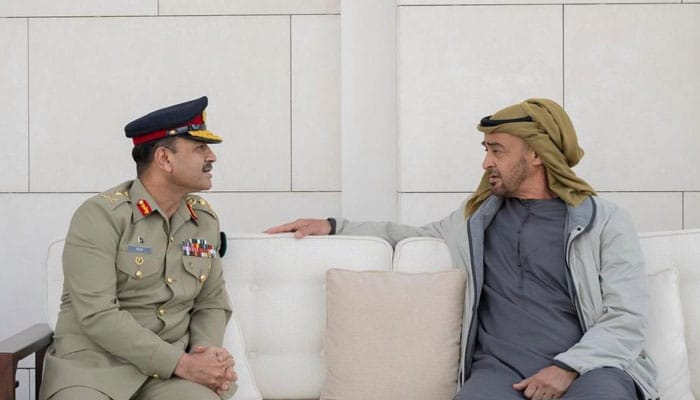 UAE president meets COAS, discusses bilateral ties