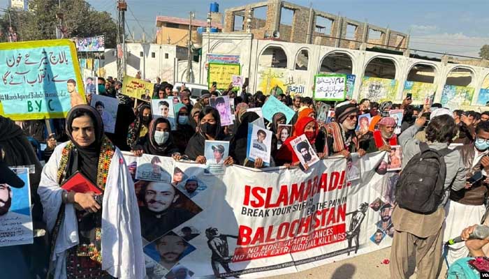 Baloch protesters