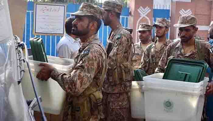 Army working during Election