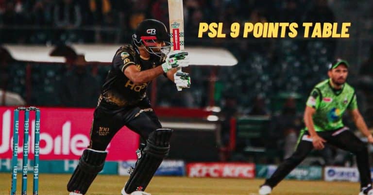 PSL 9 points table