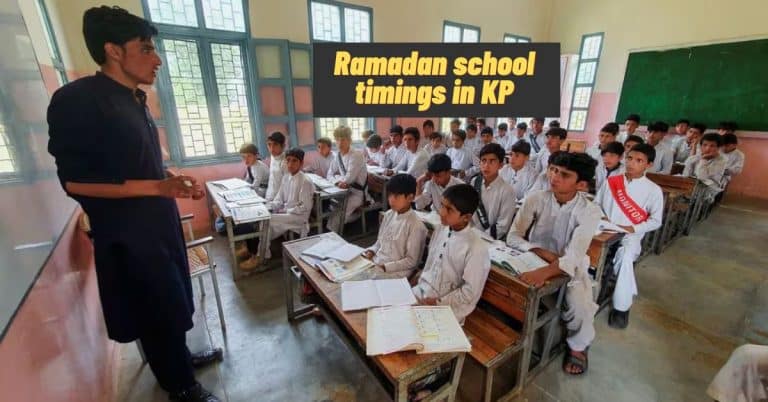 KP Ramadan school timings