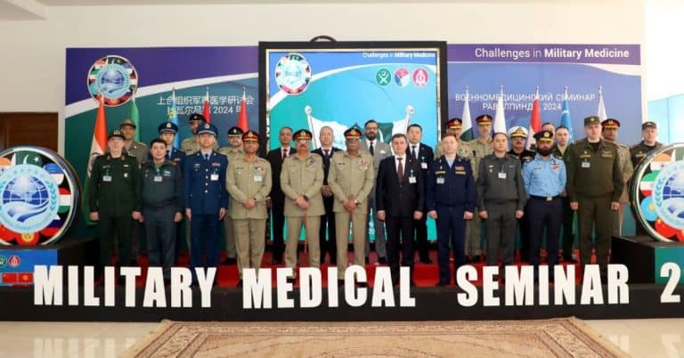 CJCSC Gen Sahir Shamshad attends SCO Seminar on Military Medicines