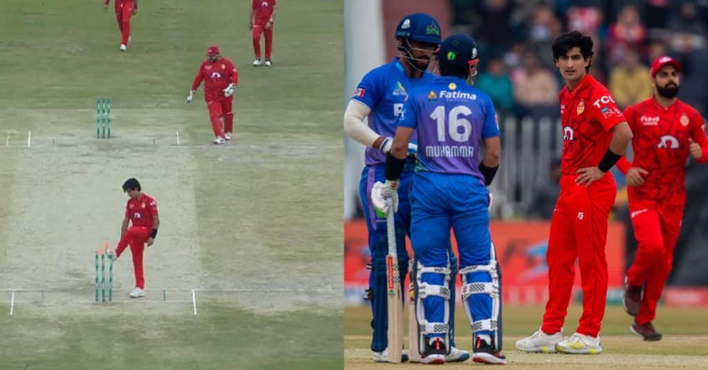 Naseem Shah fined over kicking stumps