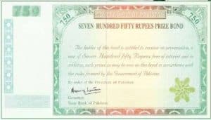Rs 750 prize bond draw date
