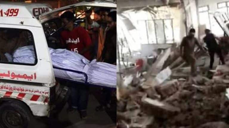 Roof collapse leaves many injured at Gujrat DHQ hospital
