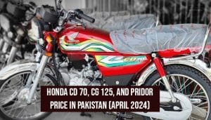 Honda CD 70, CG 125, and Pridor Price in Pakistan (April 2024)