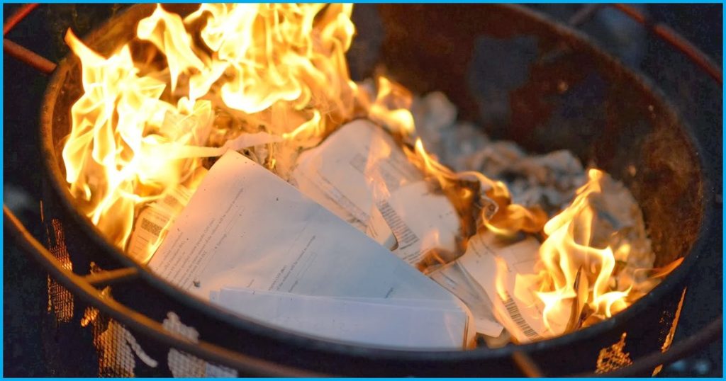 solved exam papers burn in North Waziristan school