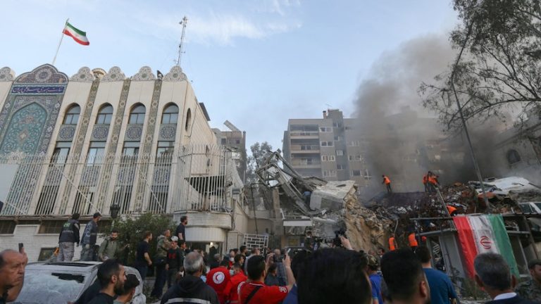 Iran accuses Israel of Syria consulate strike
