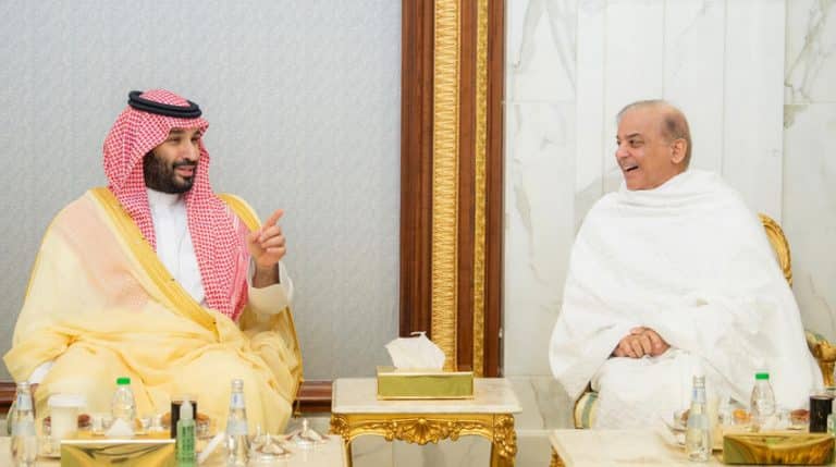 Shehbaz Sharif Saudi Crown Prince Mohammed bin Salman