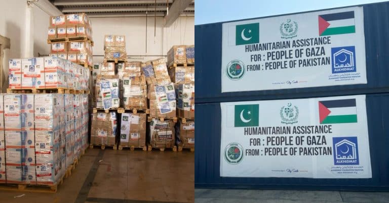 Pakistan sends 8th tranche of humanitarian aid for Gazans