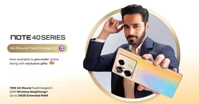 Infinix NOTE 40 series price in Pakistan