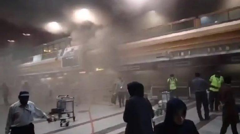 Lahore airport fire