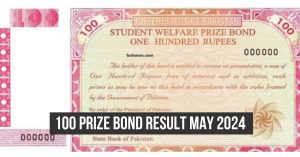 100 Prize bond draw results