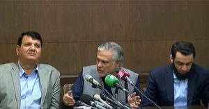 Deputy Prime Minister and Foreign Minister Ishaq Dar said that former Prime Minister Nawaz Sharif’s possible meeting with Pakistan Tehreek-e-Insaf (PTI) founder Imran Khan in Adiala Jail are mere speculations.