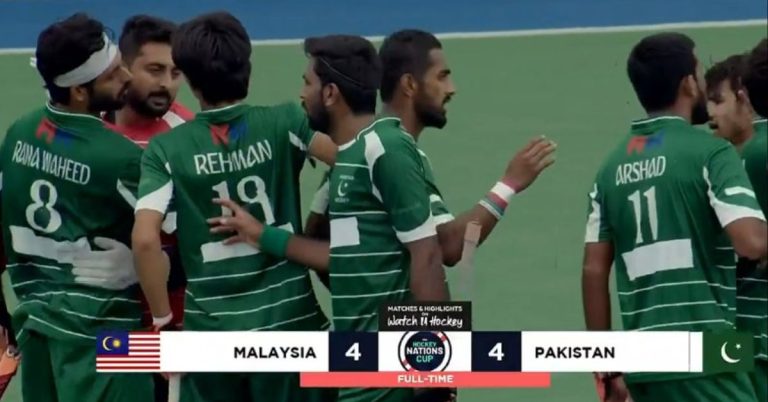 Pakistan Malaysia match draw