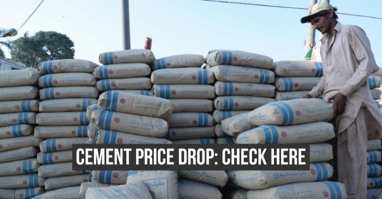 Cement price drop in Pakistan
