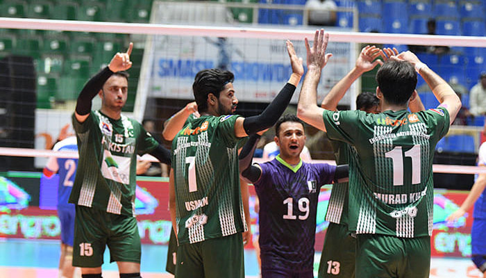 Pakistan team qualifies for Central Asian Volleyball League final