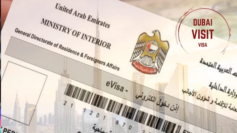 UAE 30-day visit visa fee June 2024