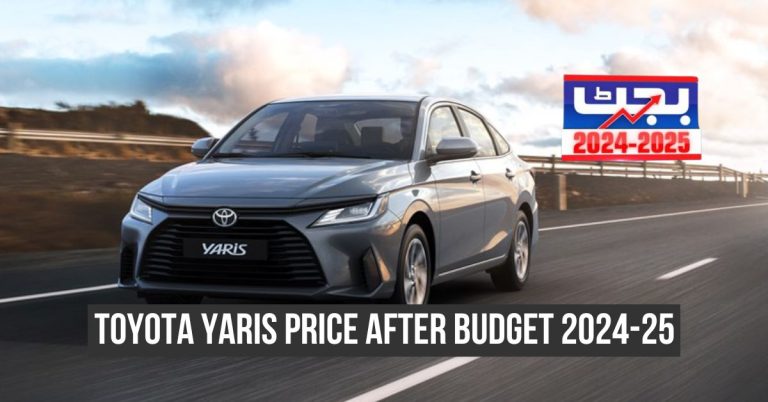 Toyota Yaris price in Pakistan after Budget 2024-25