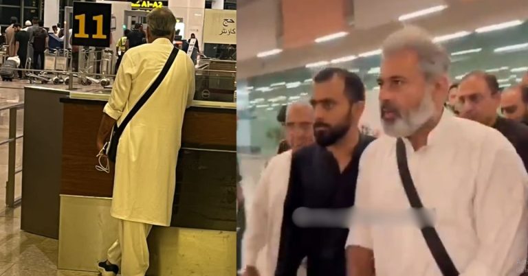 Imran Riaz stopped at Islamabad airport