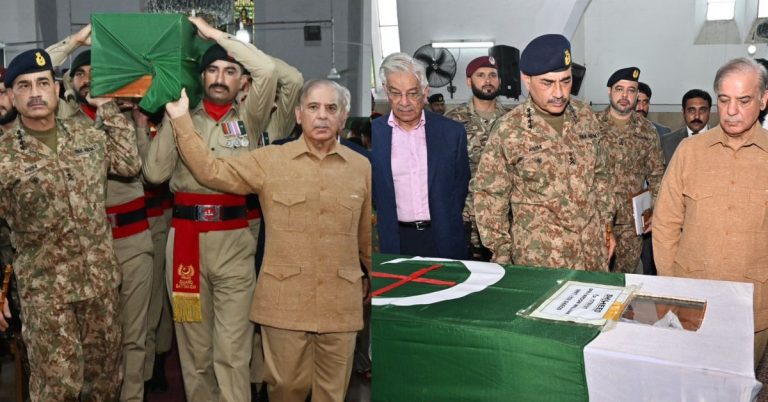 PM Shehbaz Sharif attend funeral of sepoy Haroon William