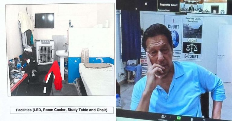 photos of Imran Khan's jail cell