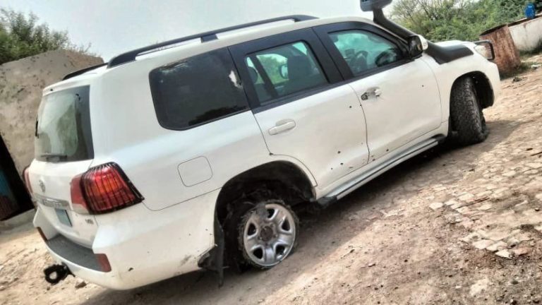 UN vehicle came under attack