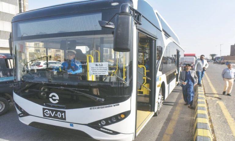 Electric bus Karachi New route