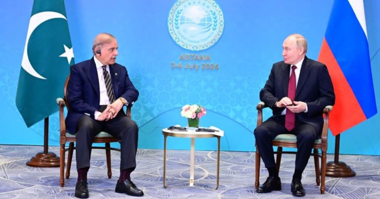 PM Shehbaz meets Putin