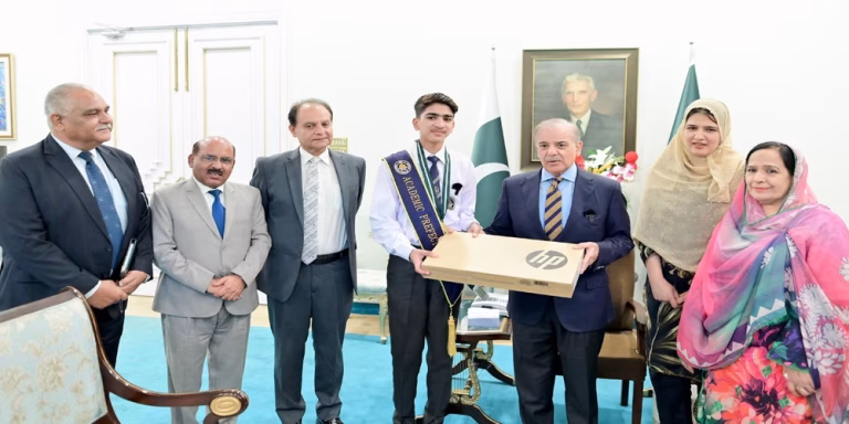 PM Shehbaz lauds BISE Lahore topper