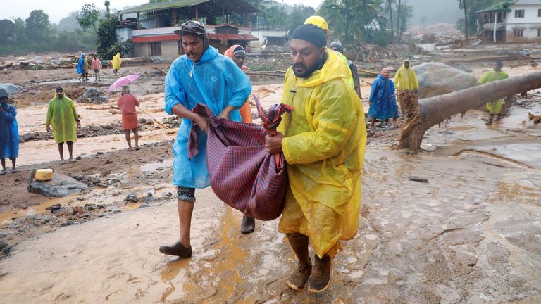 landslides hit India Kerala