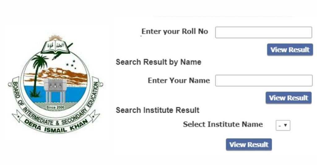 BISE Dera Ismail Khan Class 11 12 Result