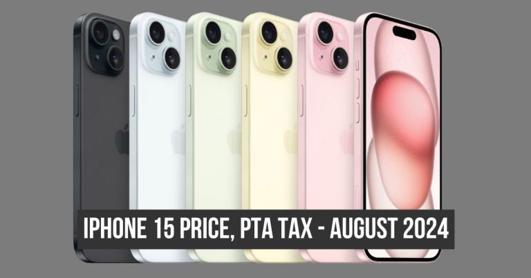 iPhone 15 price PTA tax August 2024