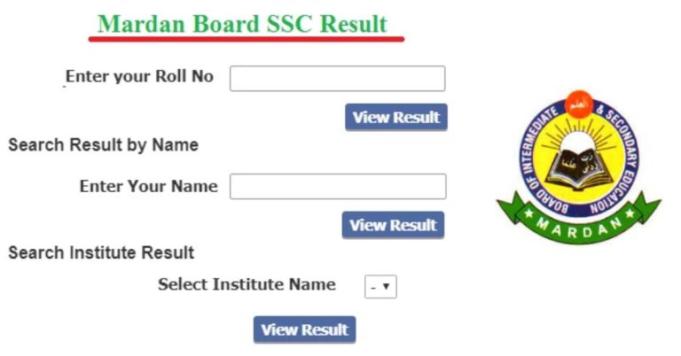 BISE Mardan Class 12 Result 2024