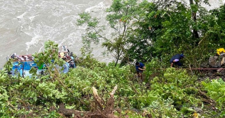 14 Indians dead after bus plunges into Nepal river