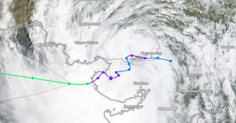 Potential cyclone 200 km from Karachi