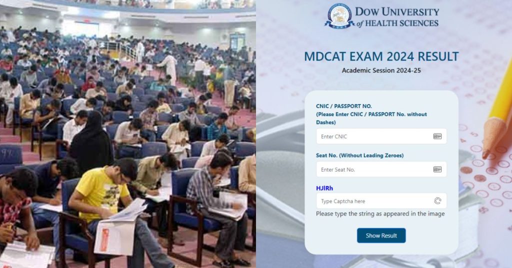 Dow University announces MDCAT 2024 result