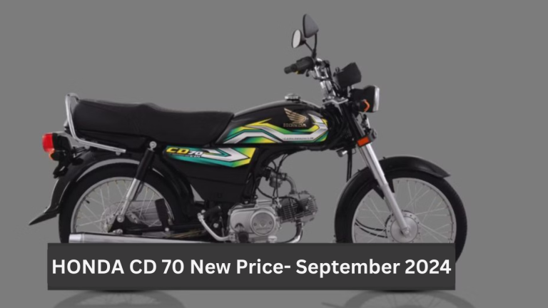 Honda CD 70 new price in Pakistan – September 2024