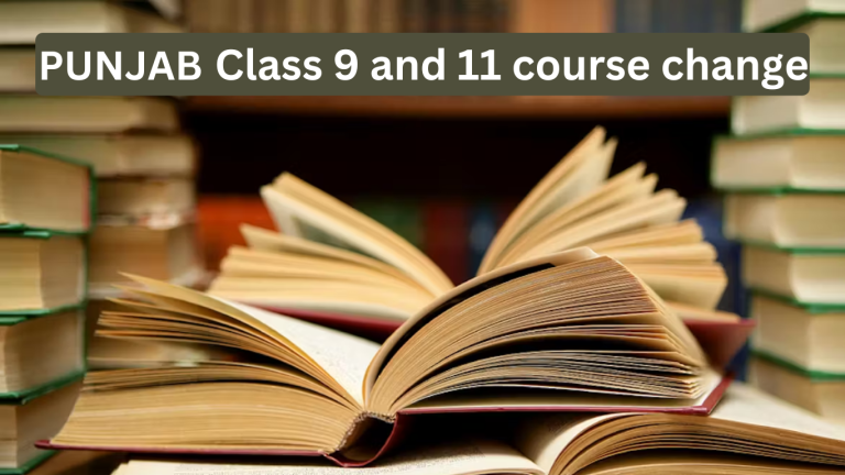 Punjab makes major changes in class 9 and 11 courses