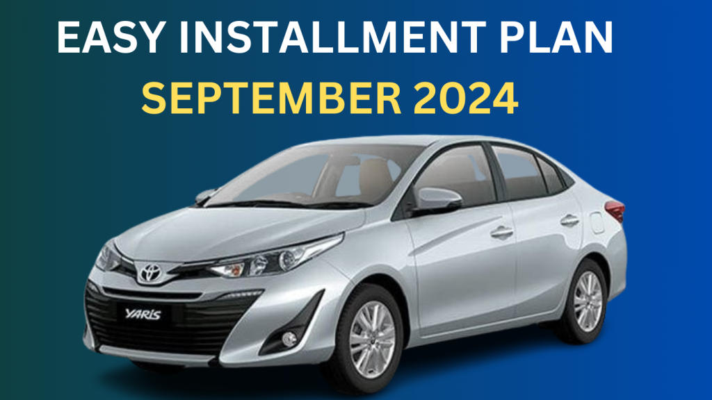 Toyota Yaris zero-markup installment plan in Pakistan — September 2024