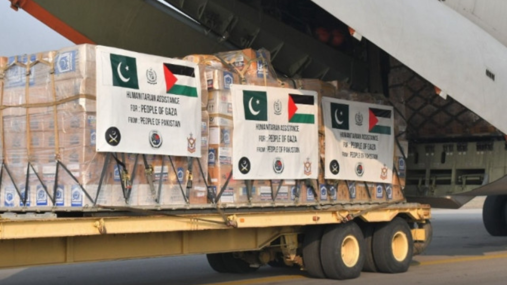 Pakistan dispatches 10th relied package for Gaza