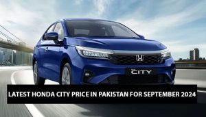 Latest Honda City Price in Pakistan for September 2024