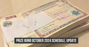 Prize bond schedule for October 2024
