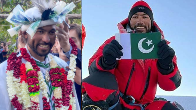 Pakistani mountaineer Sirbaz Khan receives grand welcome in Gilgit-Baltistan