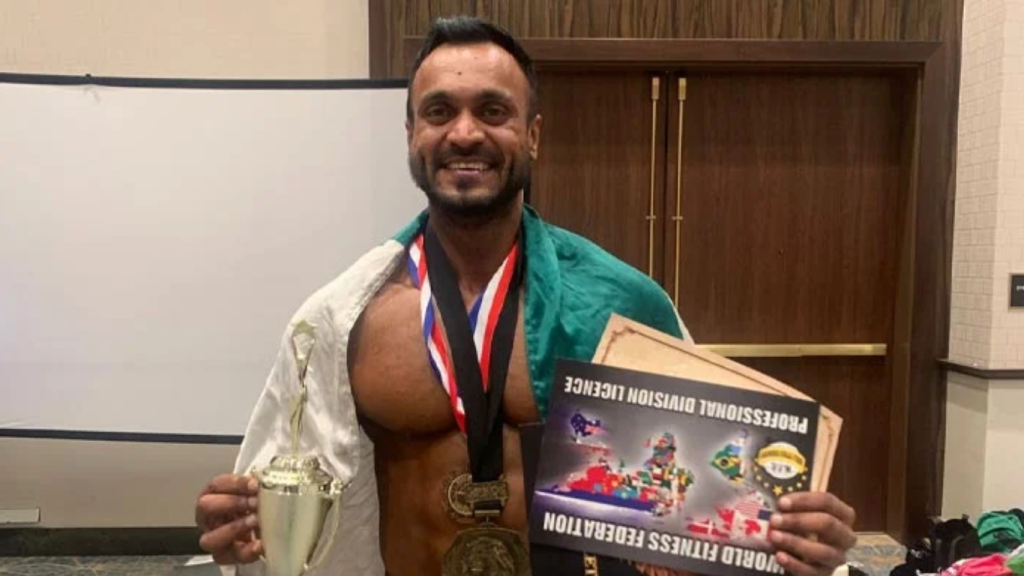 Pakistani bodybuilder Rameez Ibrahim win Men's Physique Category at Mr. Universe 2024