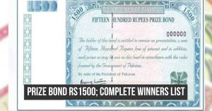 Rs1500 prize bond draw list for August 2025 in Faisalabad – Check winners results here